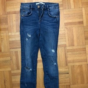 Zara Fringe Hem Jean